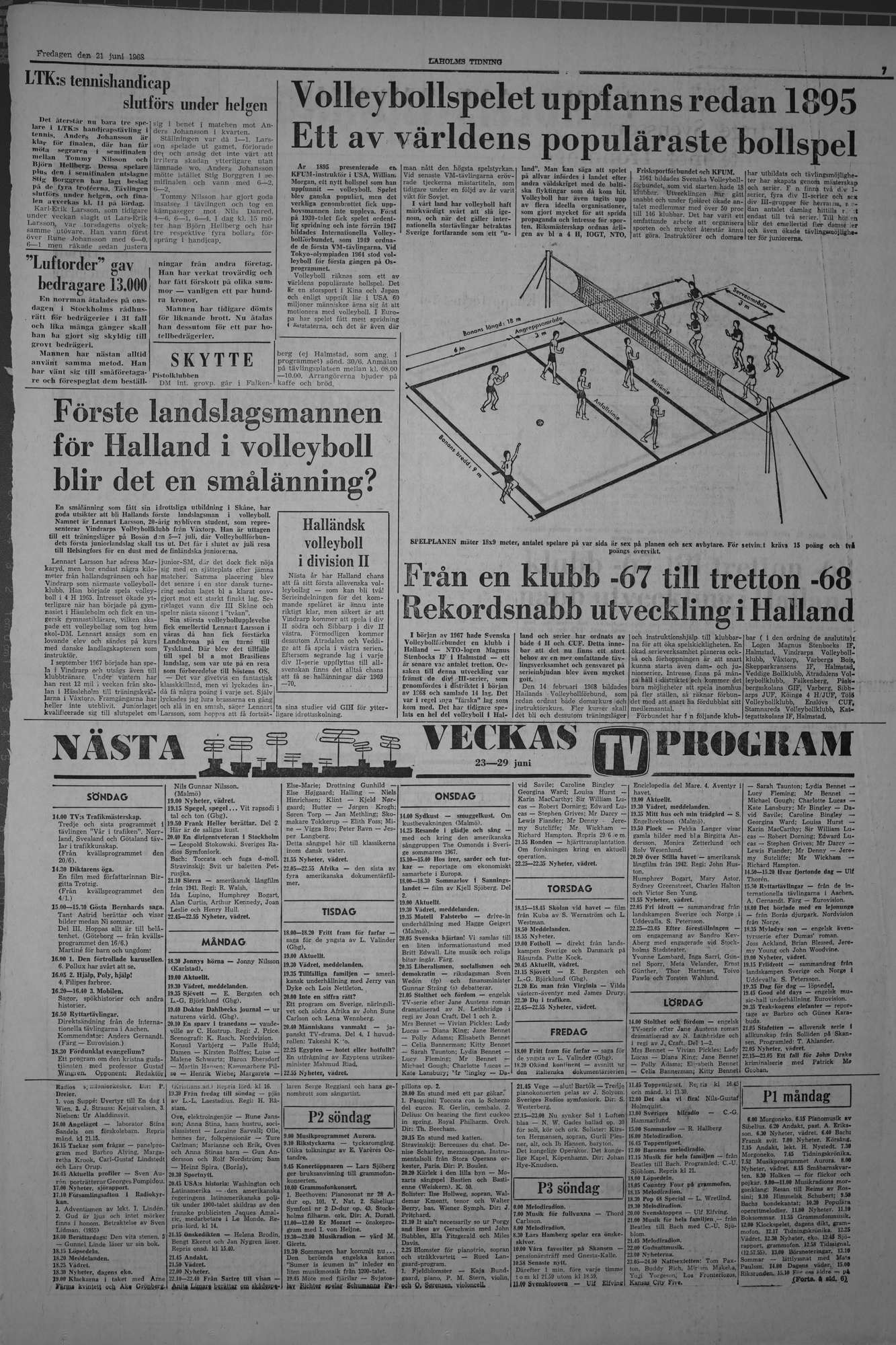 Laholms Tidning Fredag 21 juni 1968, sida 7