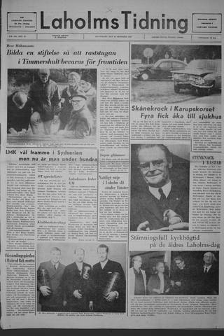 Förstasidan, Måndag 21 oktober 1968