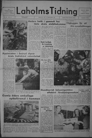 Förstasidan, Lördag 21 september 1968