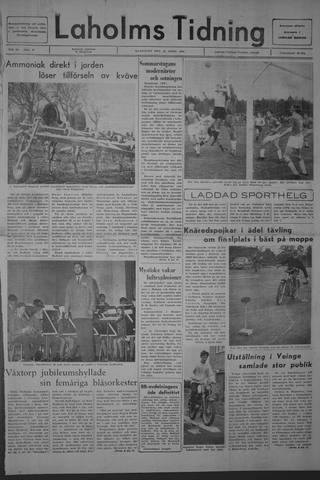 Förstasidan, Måndag 22 april 1968