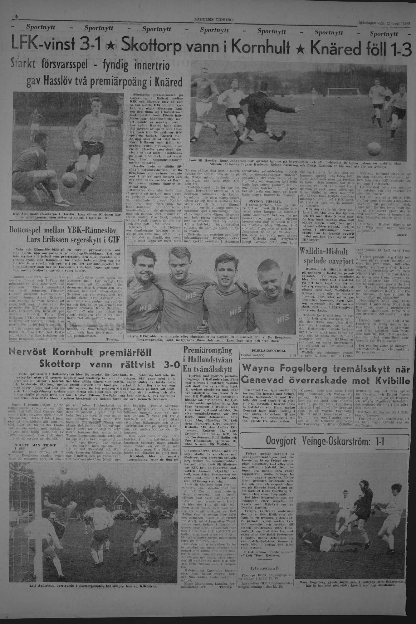 Laholms Tidning Måndag 22 april 1968, sida 6
