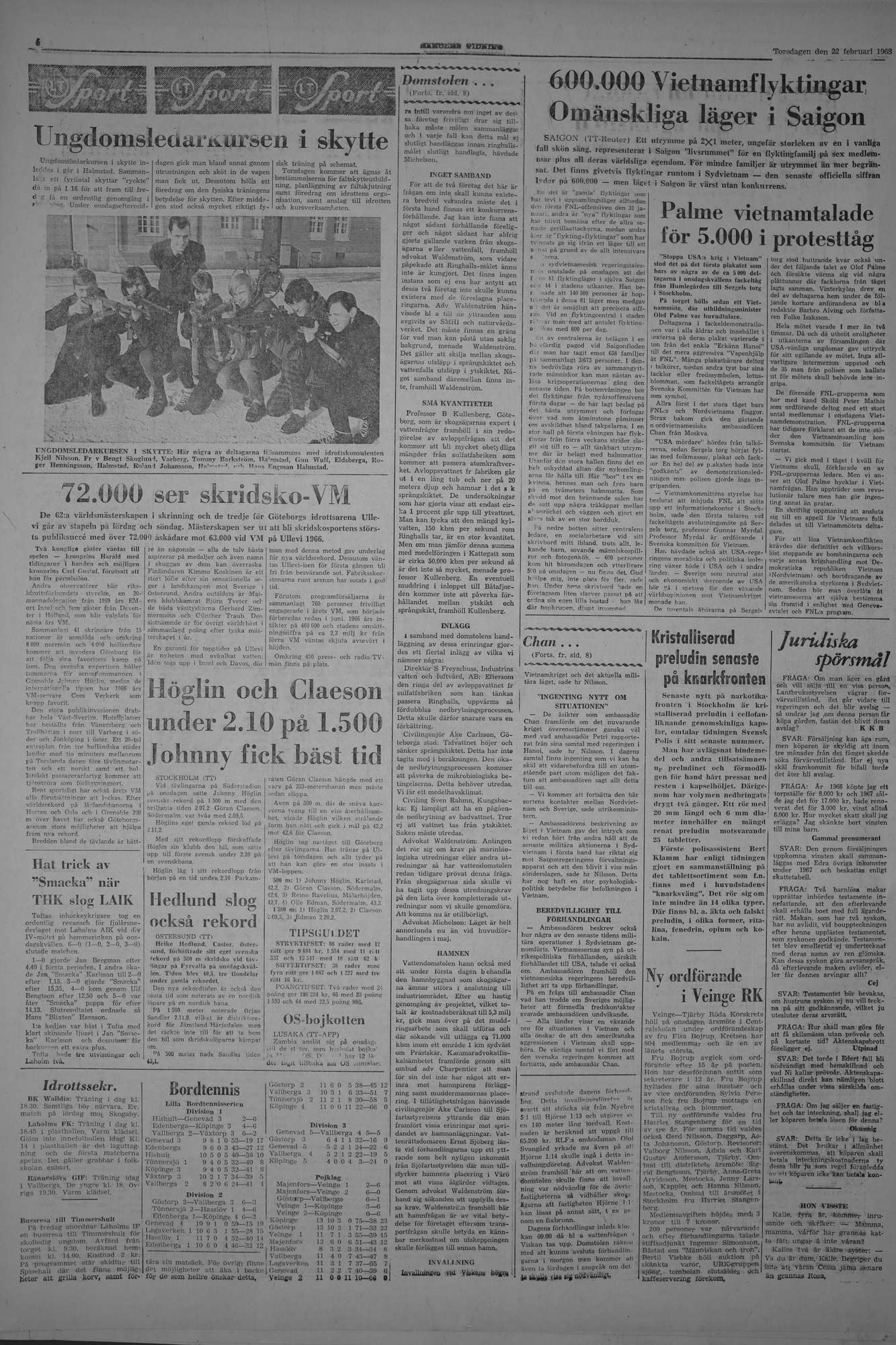 Laholms Tidning Torsdag 22 februari 1968, sida 6