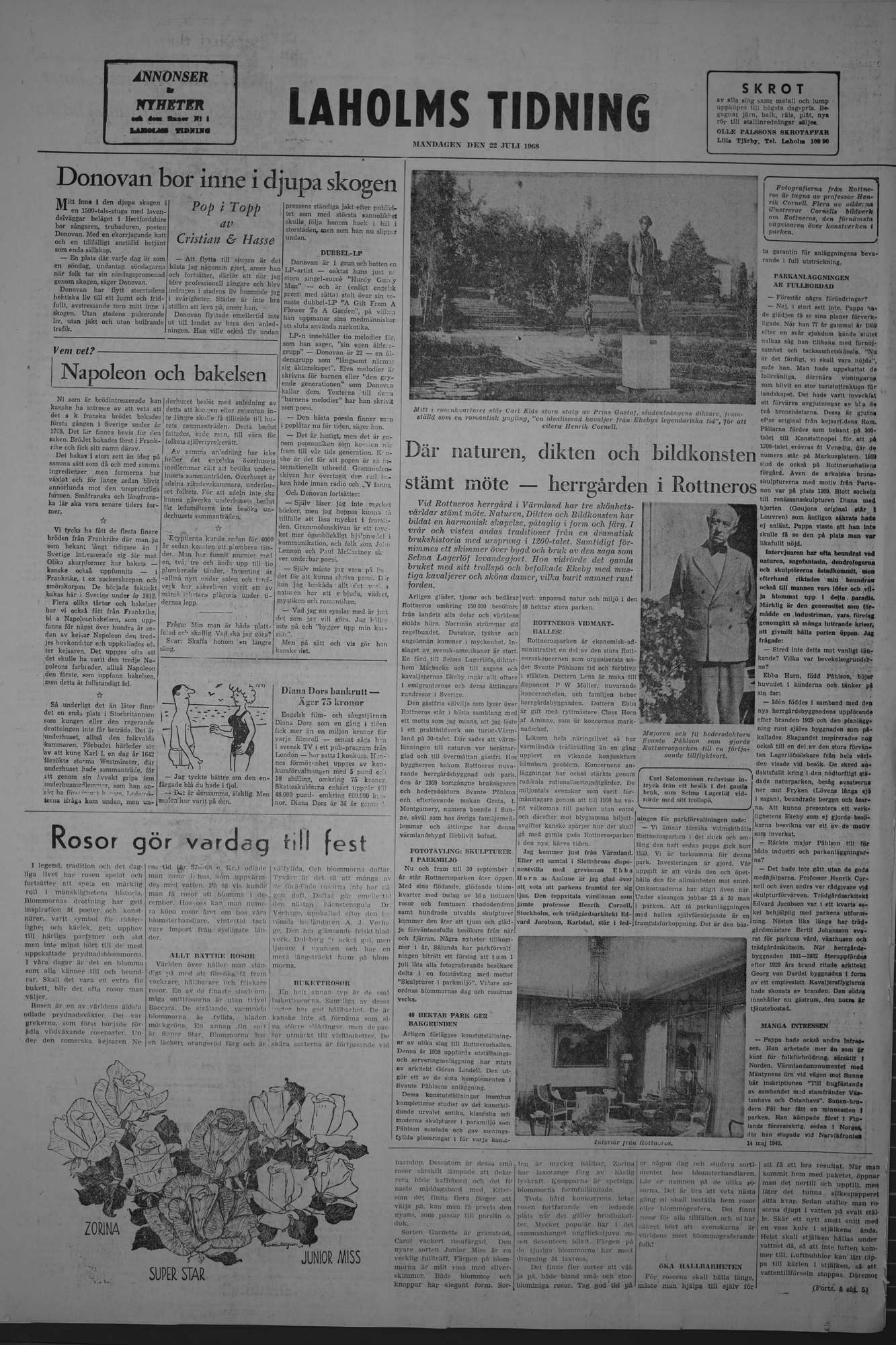 Laholms Tidning Måndag 22 juli 1968, sida 8