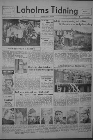 Förstasidan, Onsdag 22 maj 1968