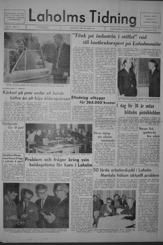 Förstasidan, Fredag 22 mars 1968