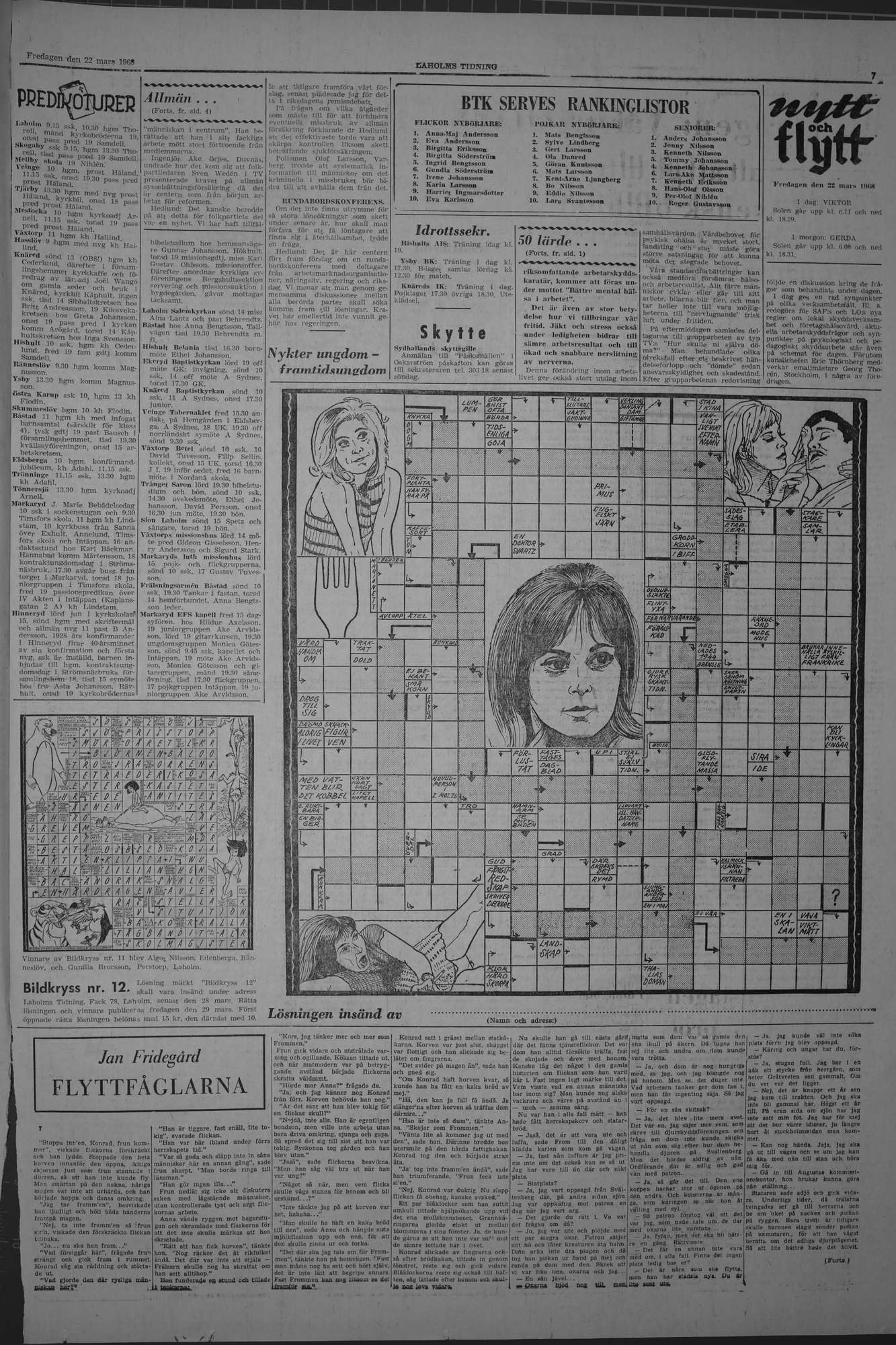 Laholms Tidning Fredag 22 mars 1968, sida 7
