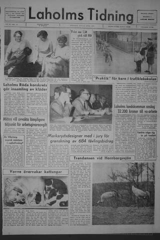 Förstasidan, Tisdag 23 april 1968