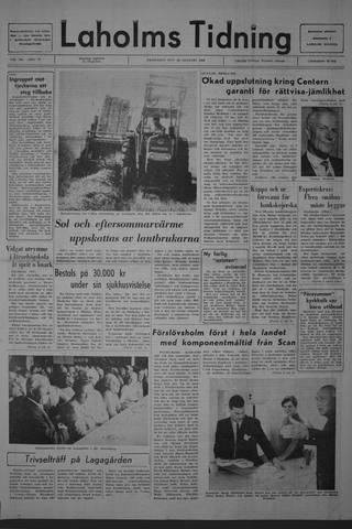 Förstasidan, Fredag 23 augusti 1968