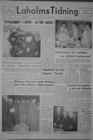 Förstasidan, Måndag 23 december 1968