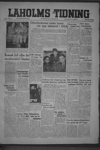 Förstasidan, Torsdag 13 januari 1949