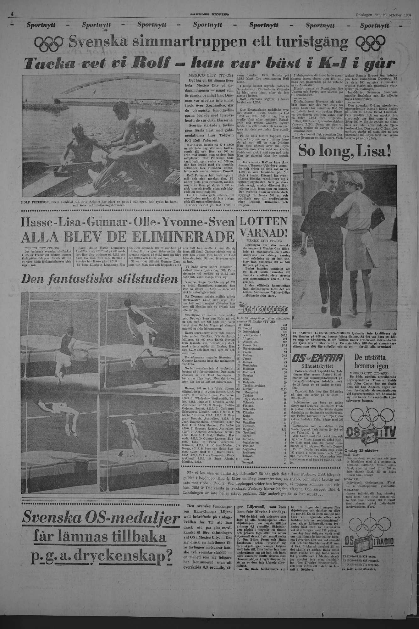 Laholms Tidning Onsdag 23 oktober 1968, sida 6