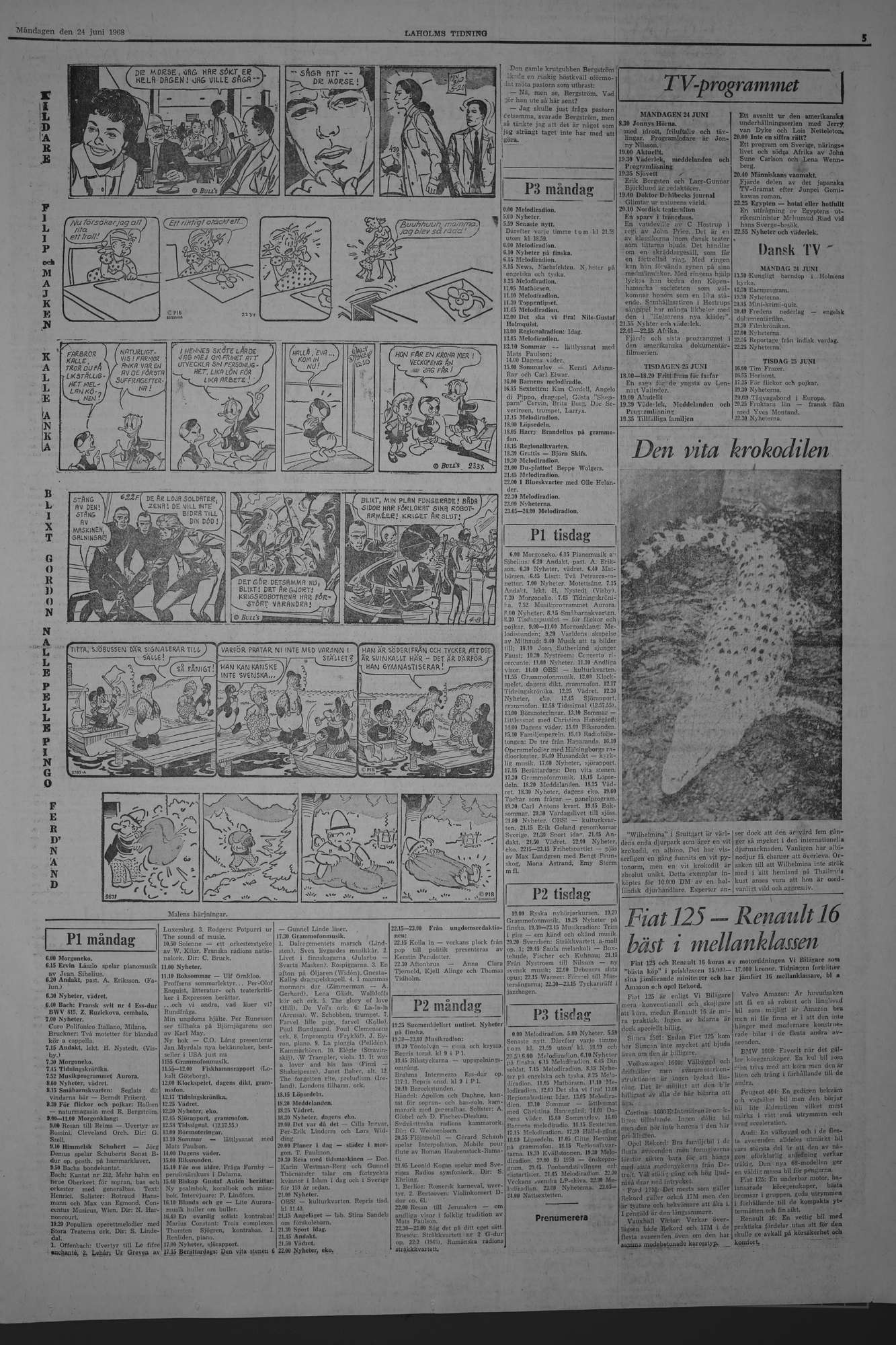 Laholms Tidning Måndag 24 juni 1968, sida 5