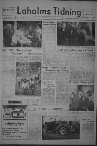 Förstasidan, Fredag 24 maj 1968