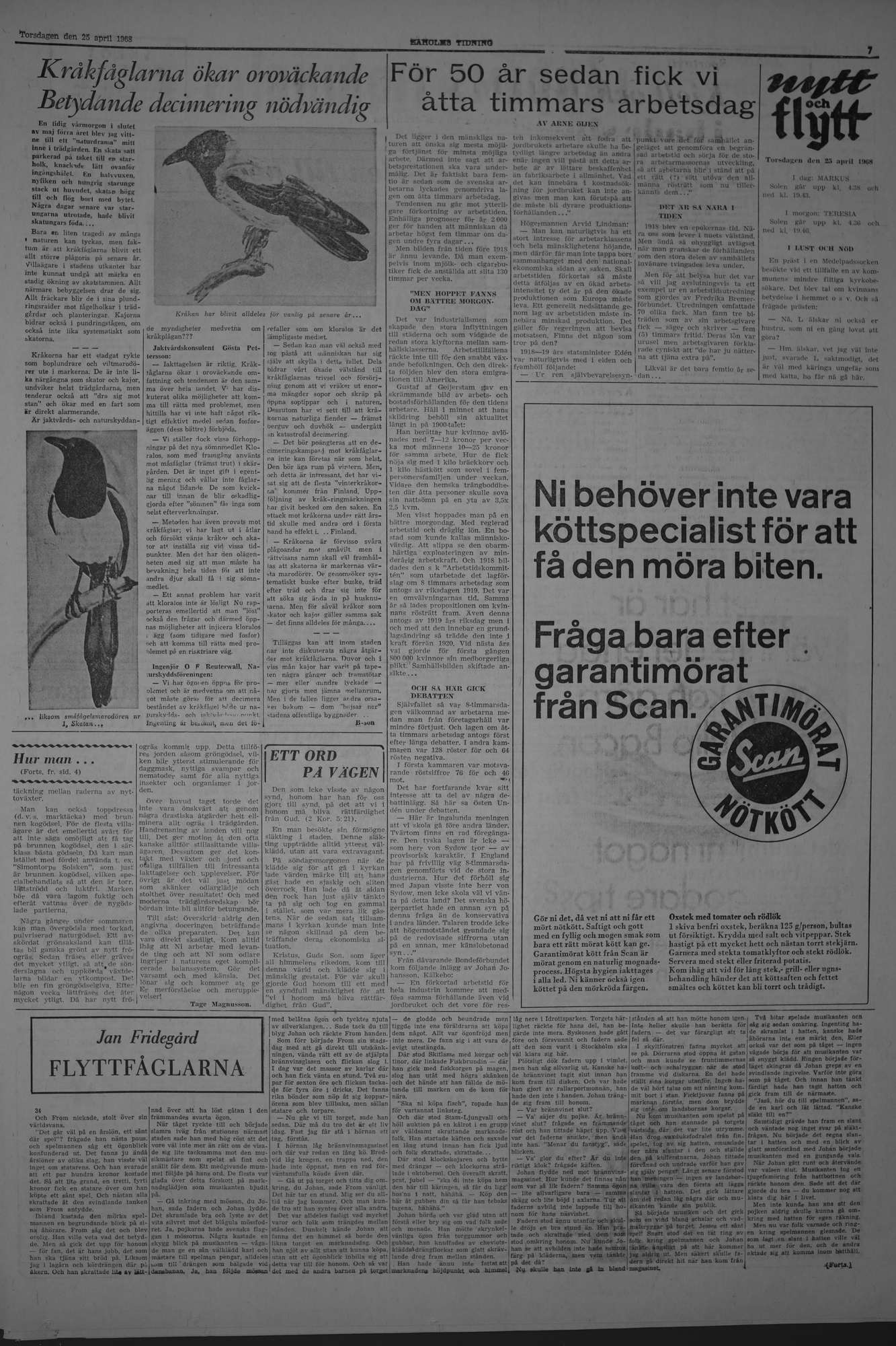 Laholms Tidning Torsdag 25 april 1968, sida 7