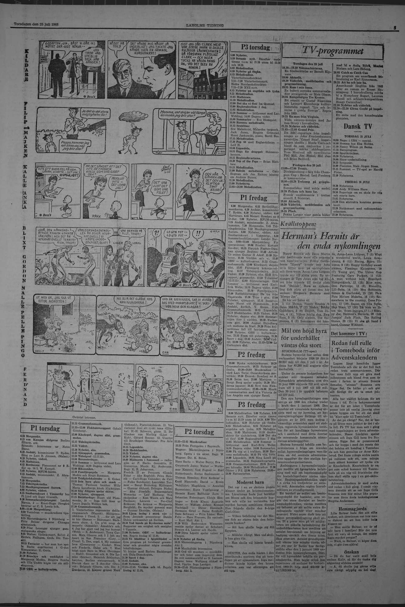 Laholms Tidning Torsdag 25 juli 1968, sida 5