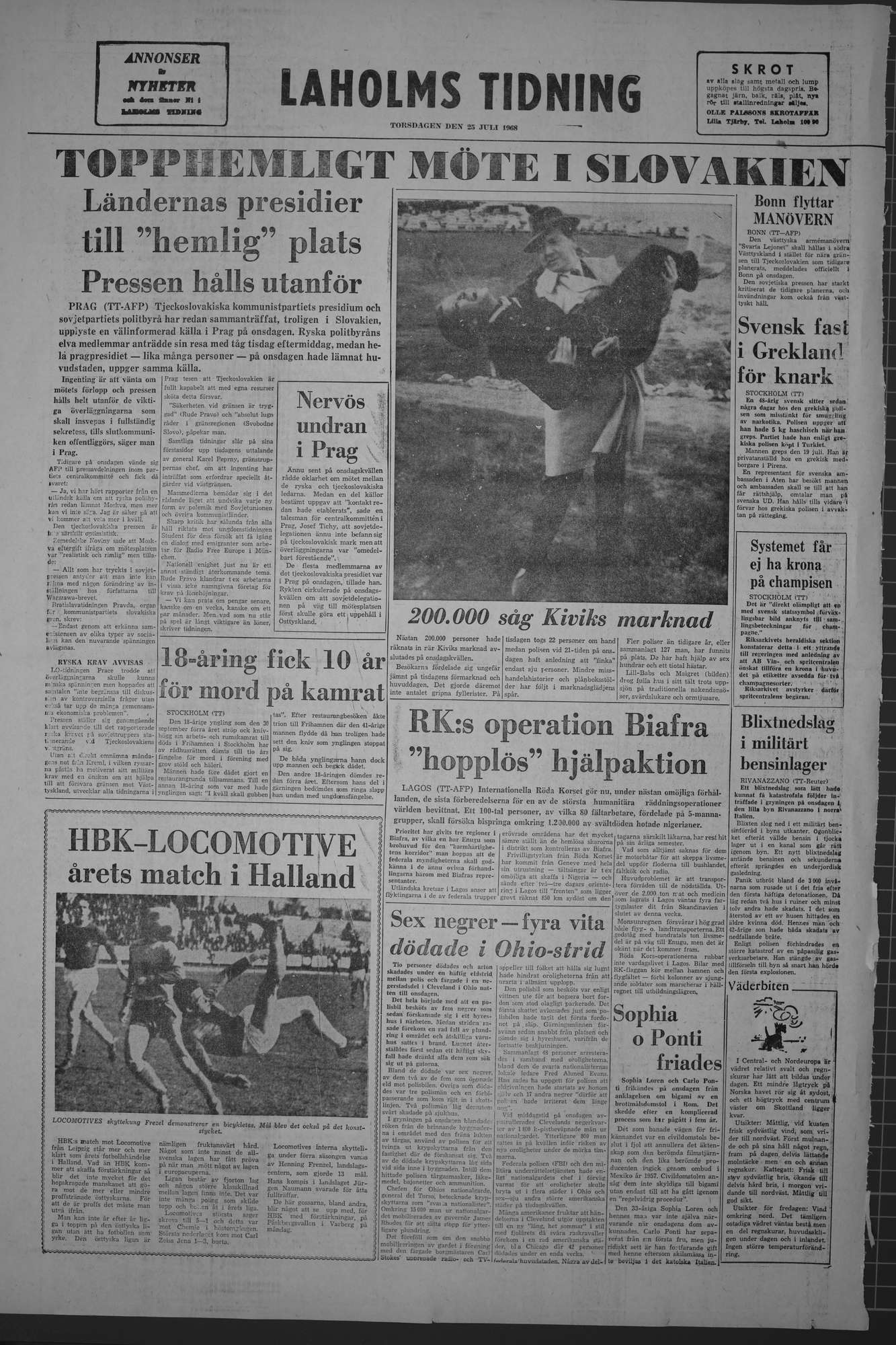 Laholms Tidning Torsdag 25 juli 1968, sida 8