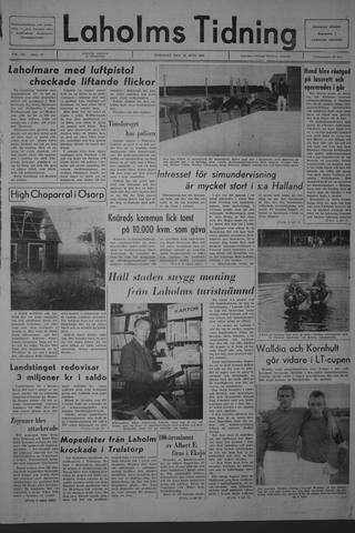 Förstasidan, Tisdag 25 juni 1968