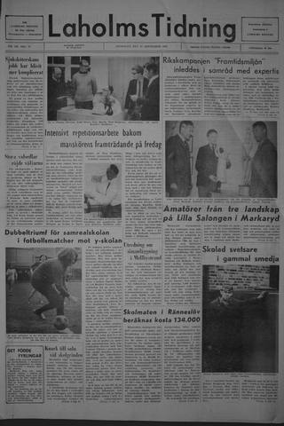Förstasidan, Onsdag 25 september 1968