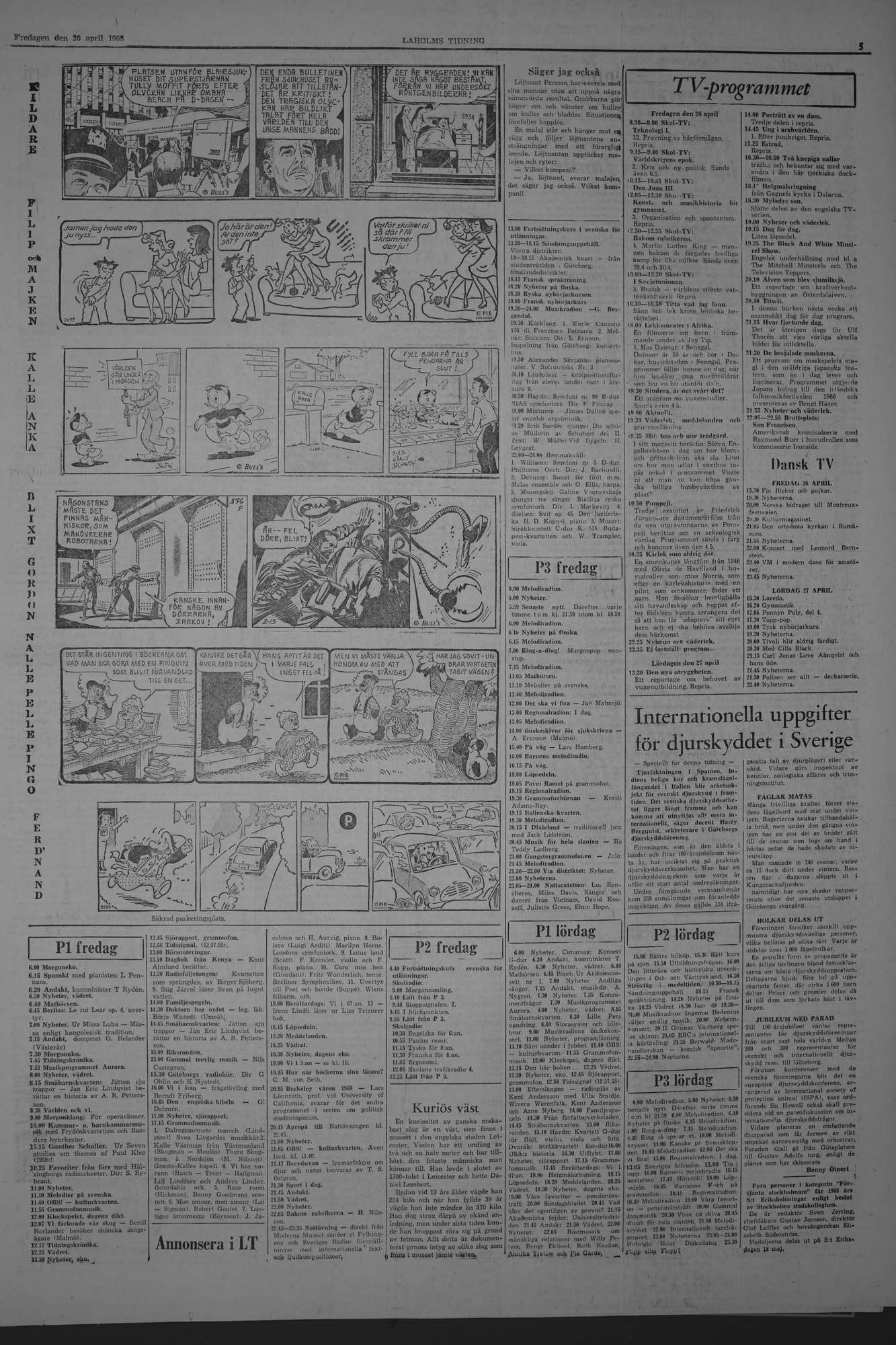 Laholms Tidning Fredag 26 april 1968, sida 5