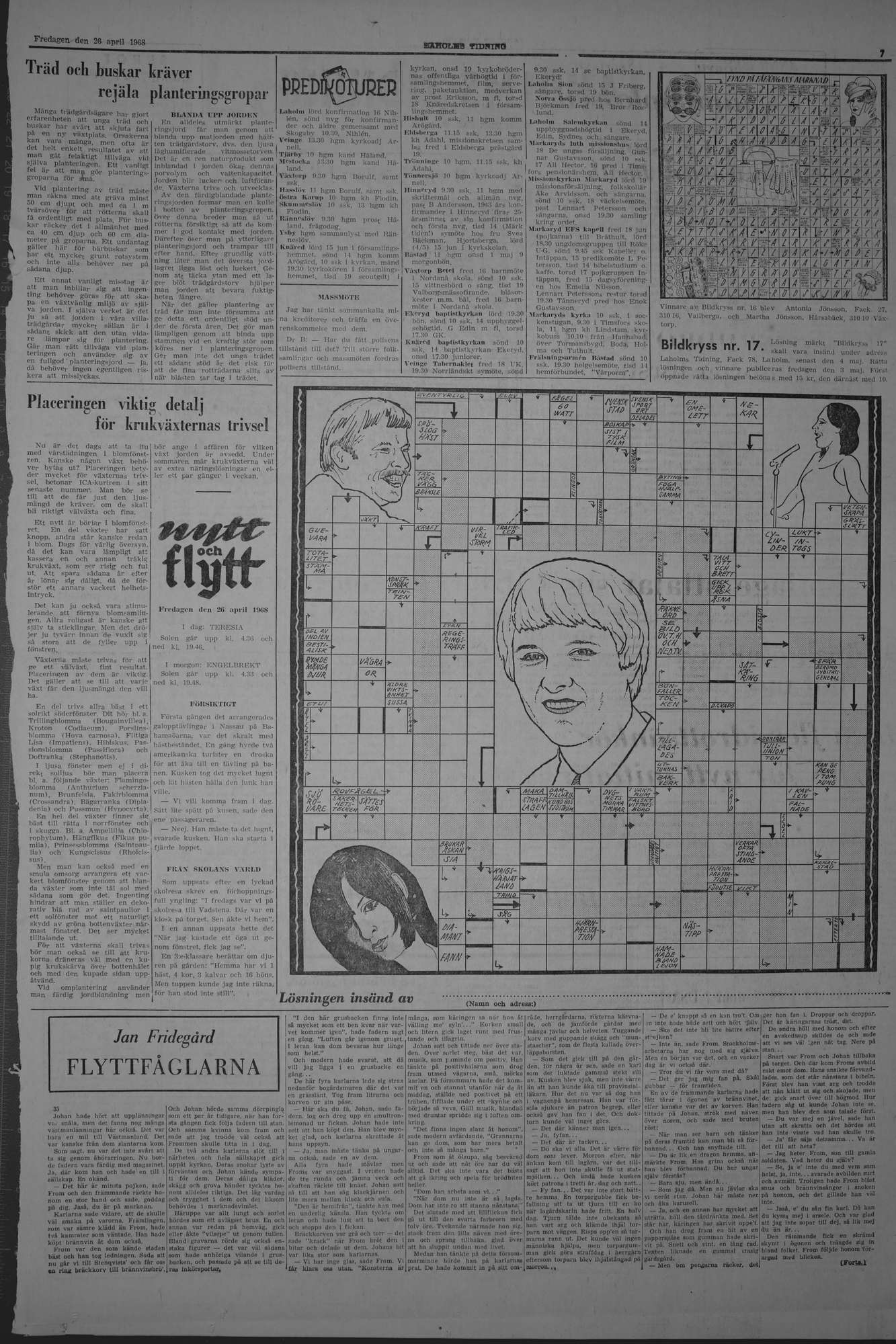Laholms Tidning Fredag 26 april 1968, sida 7