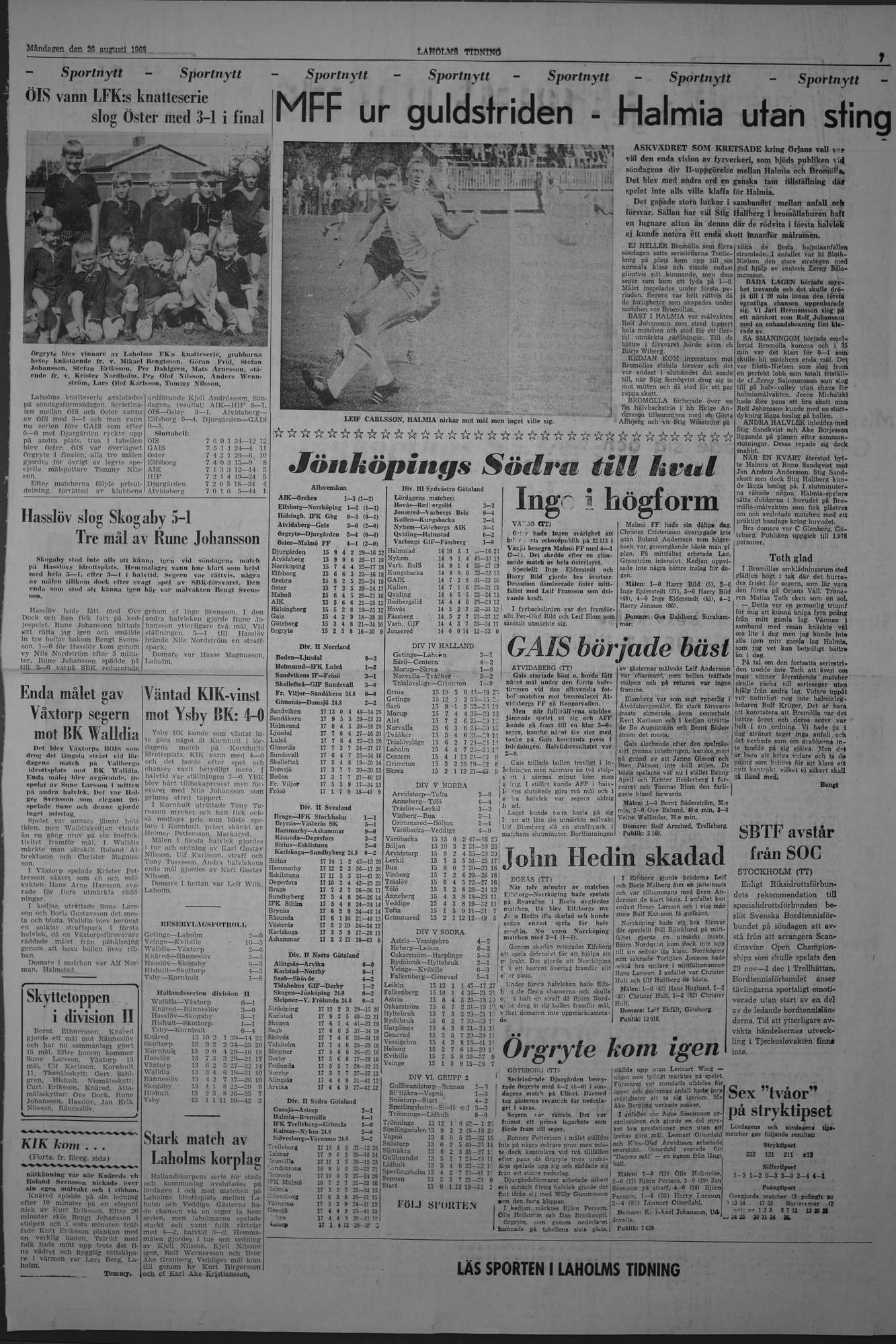 Laholms Tidning Måndag 26 augusti 1968, sida 7