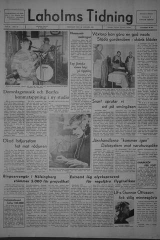 Förstasidan, Fredag 26 januari 1968