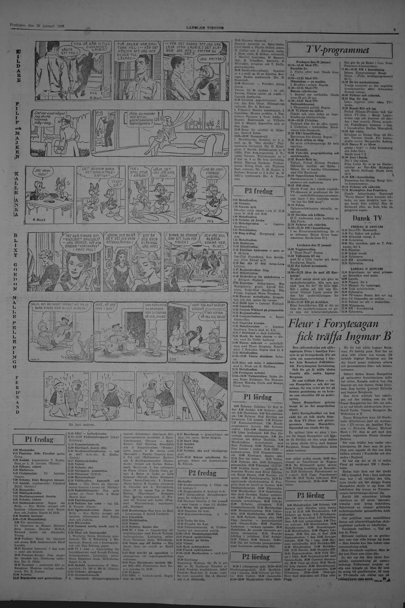 Laholms Tidning Fredag 26 januari 1968, sida 5