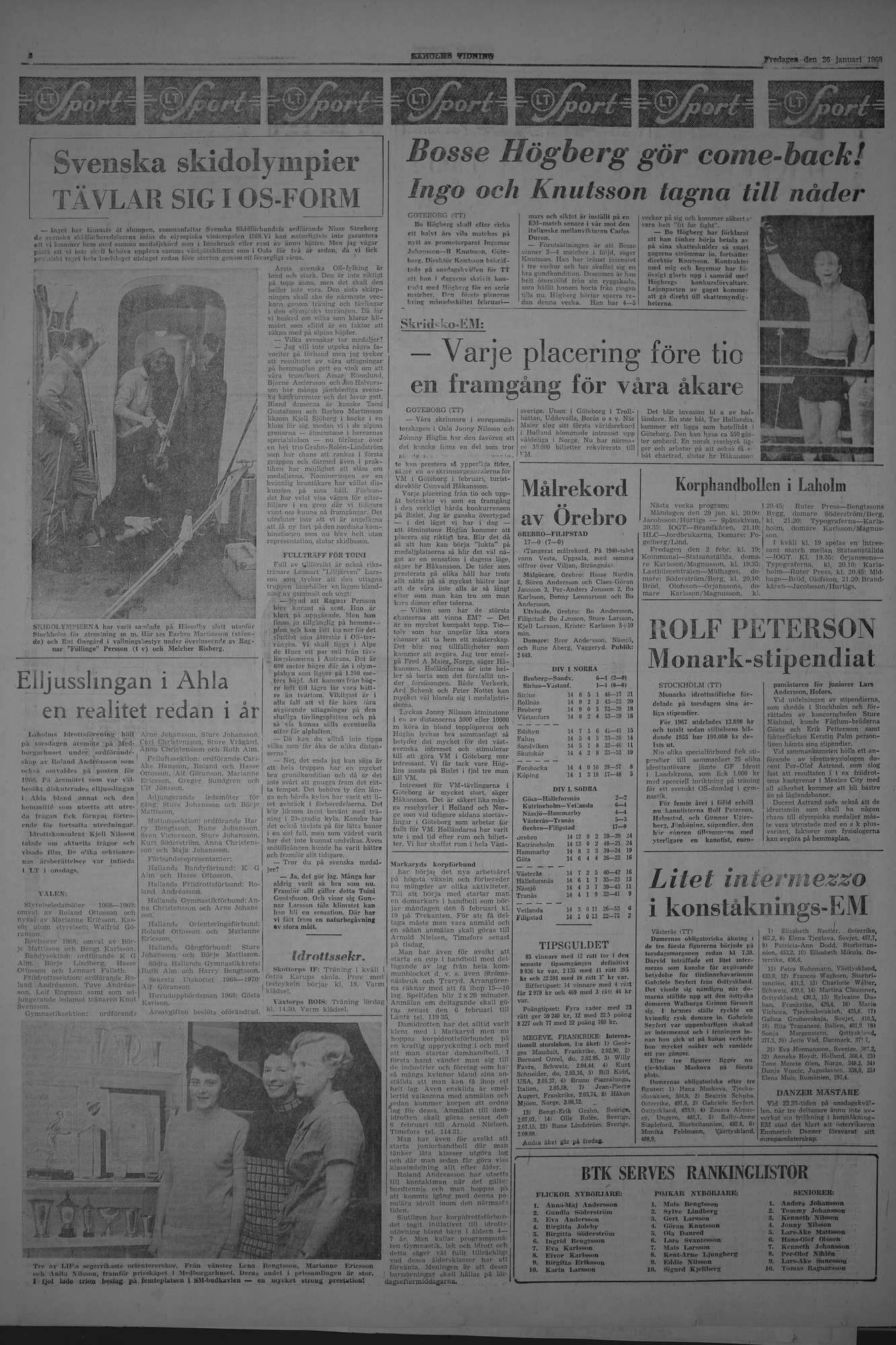 Laholms Tidning Fredag 26 januari 1968, sida 6