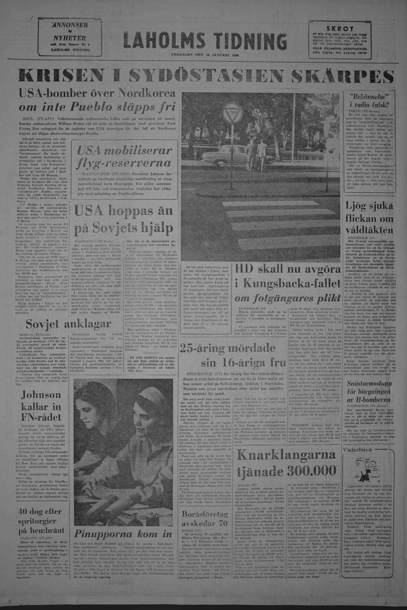 Laholms Tidning Fredag 26 januari 1968, sida 8