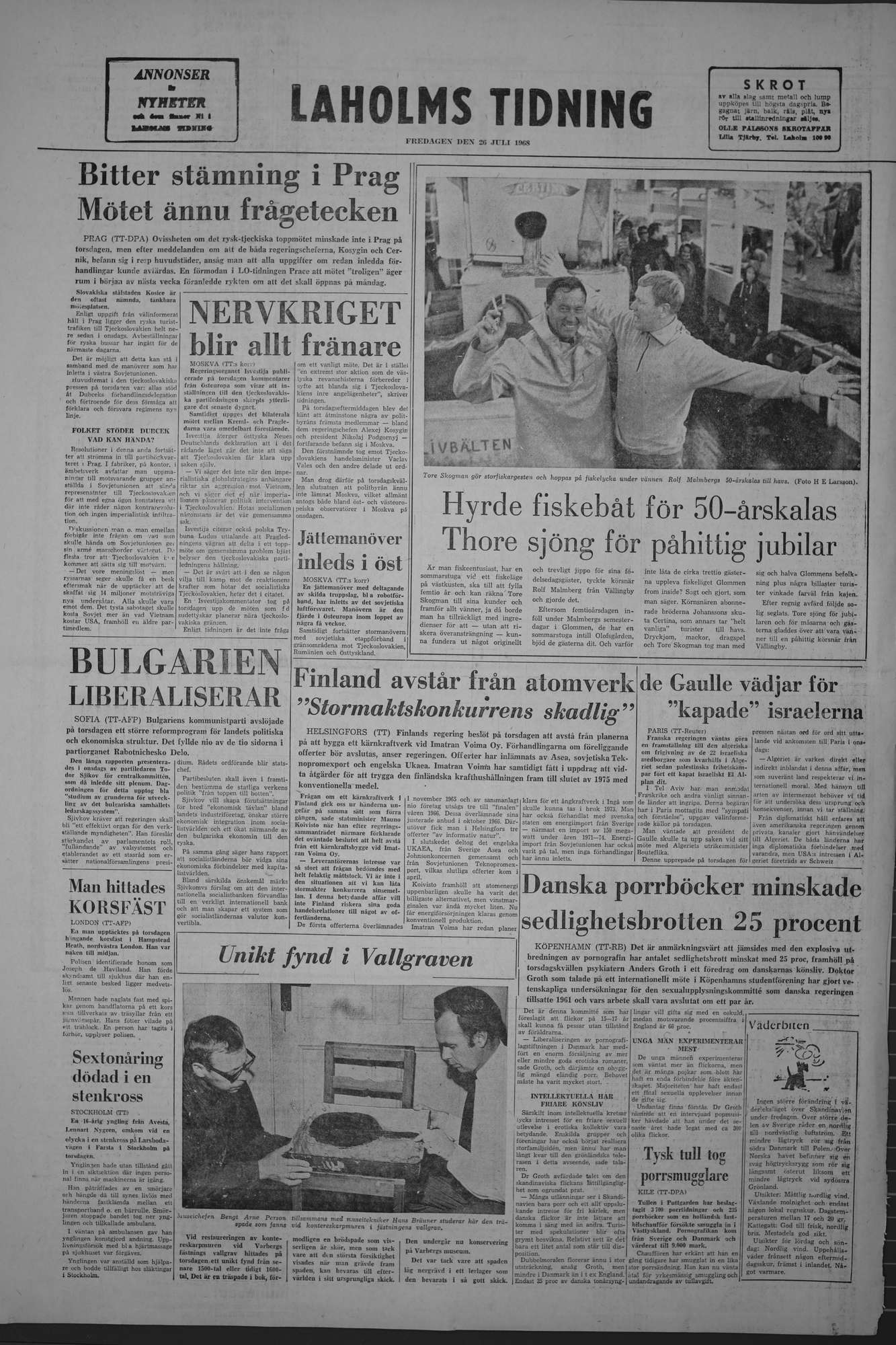 Laholms Tidning Fredag 26 juli 1968, sida 8