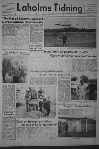 Förstasidan, Onsdag 26 juni 1968