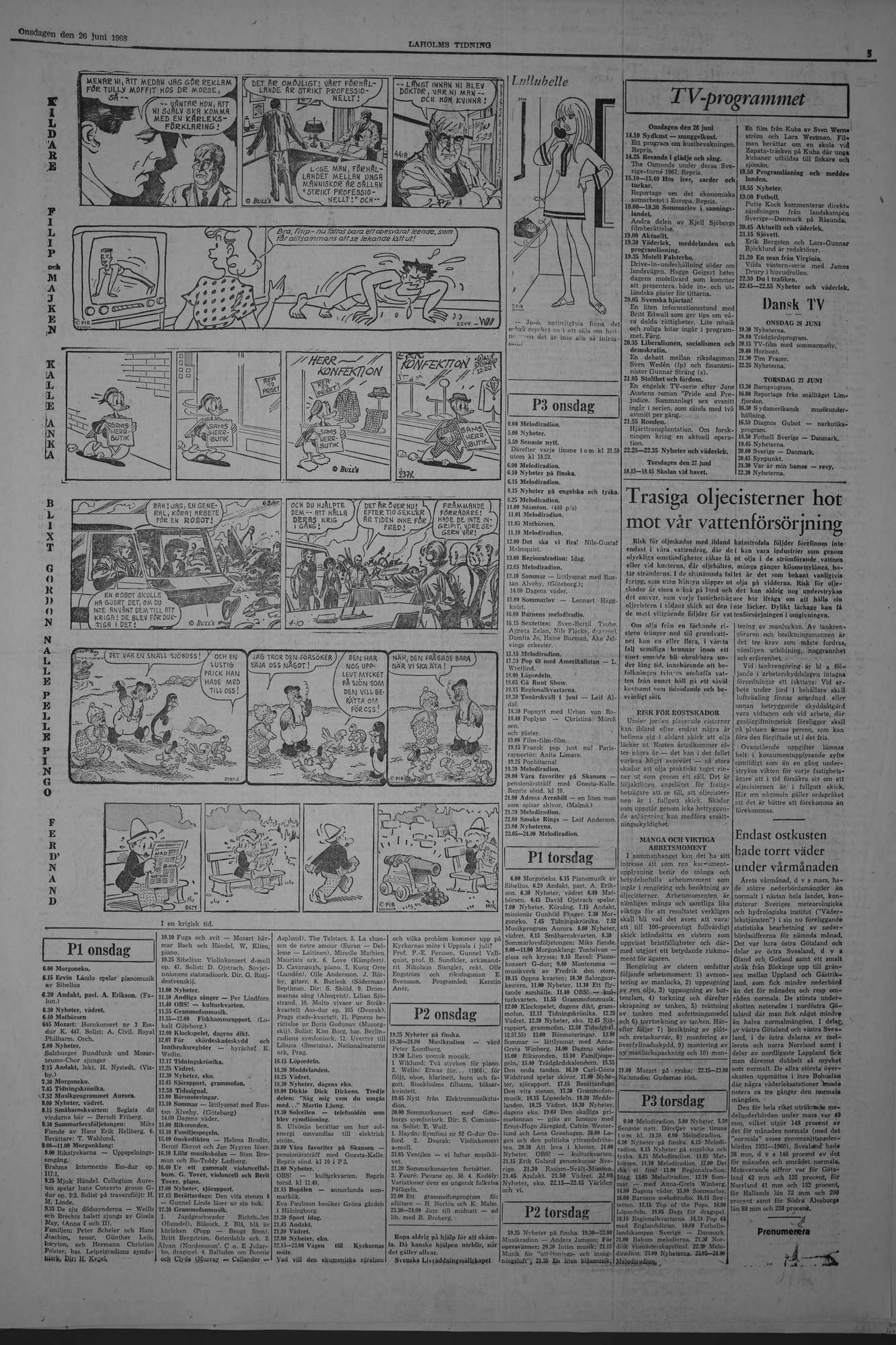 Laholms Tidning Onsdag 26 juni 1968, sida 5