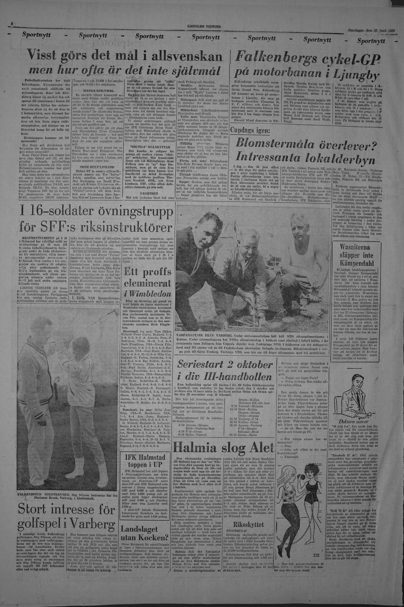 Laholms Tidning Onsdag 26 juni 1968, sida 6