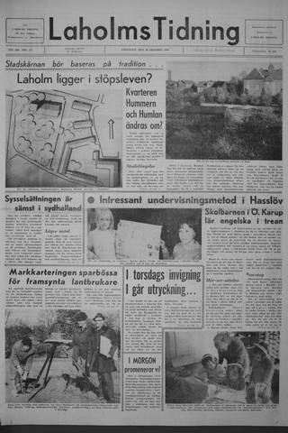 Förstasidan, Lördag 26 oktober 1968