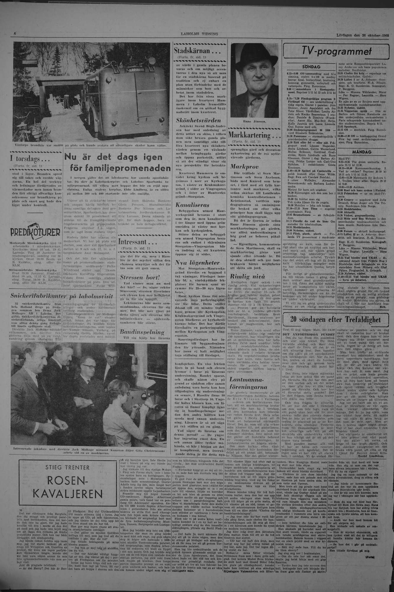 Laholms Tidning Lördag 26 oktober 1968, sida 4