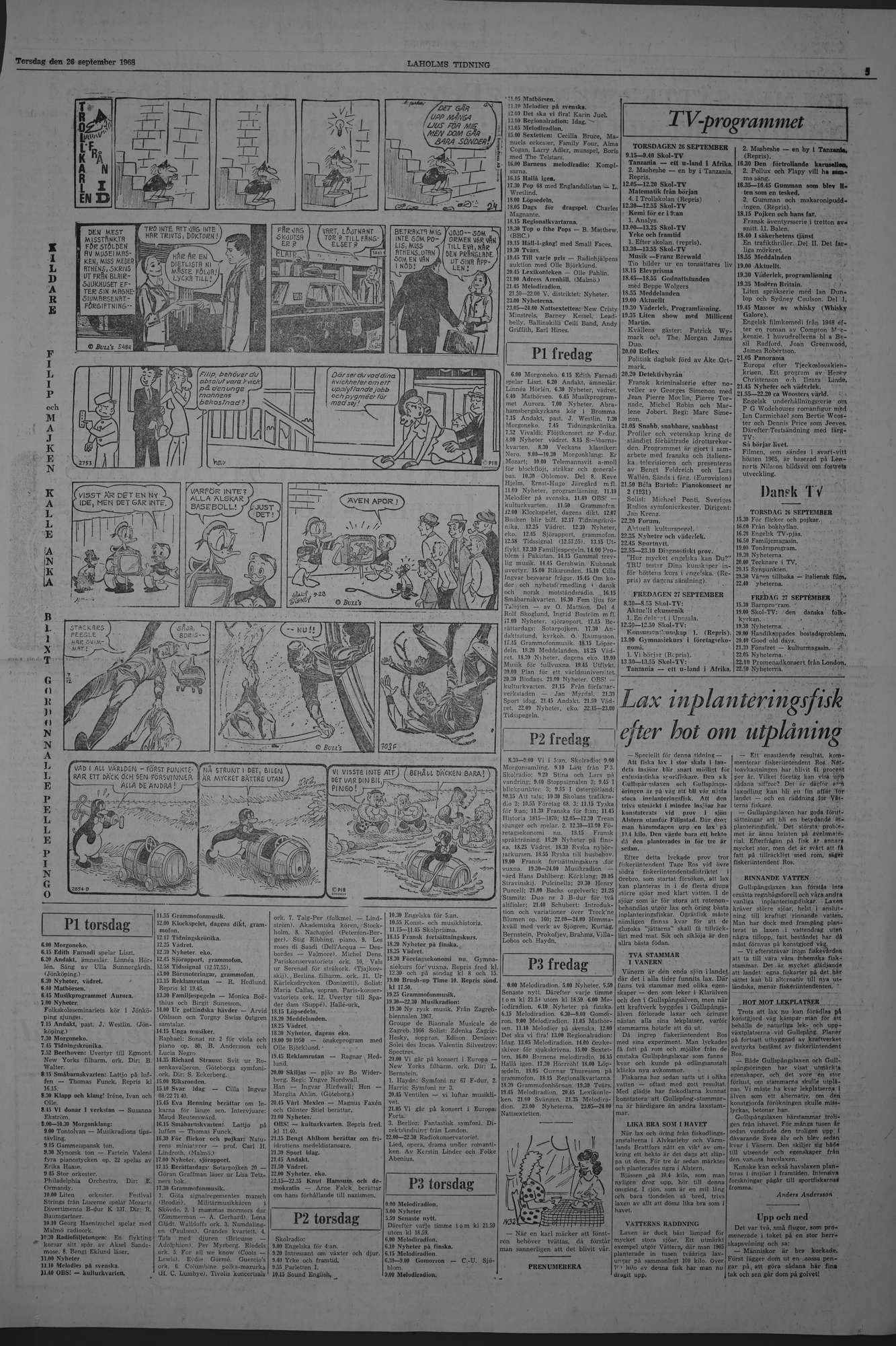 Laholms Tidning Torsdag 26 september 1968, sida 5