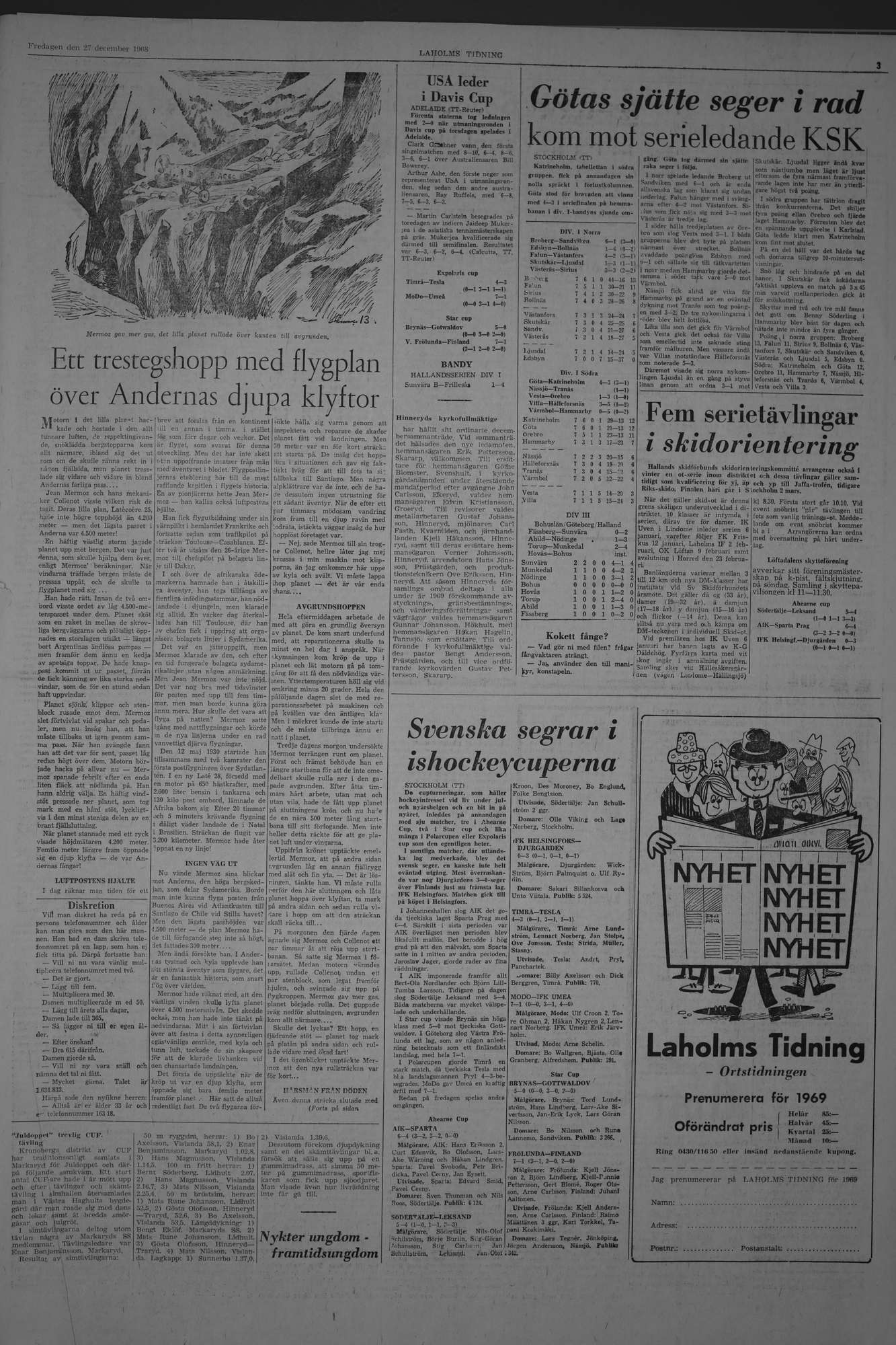Laholms Tidning Fredag 27 december 1968, sida 3