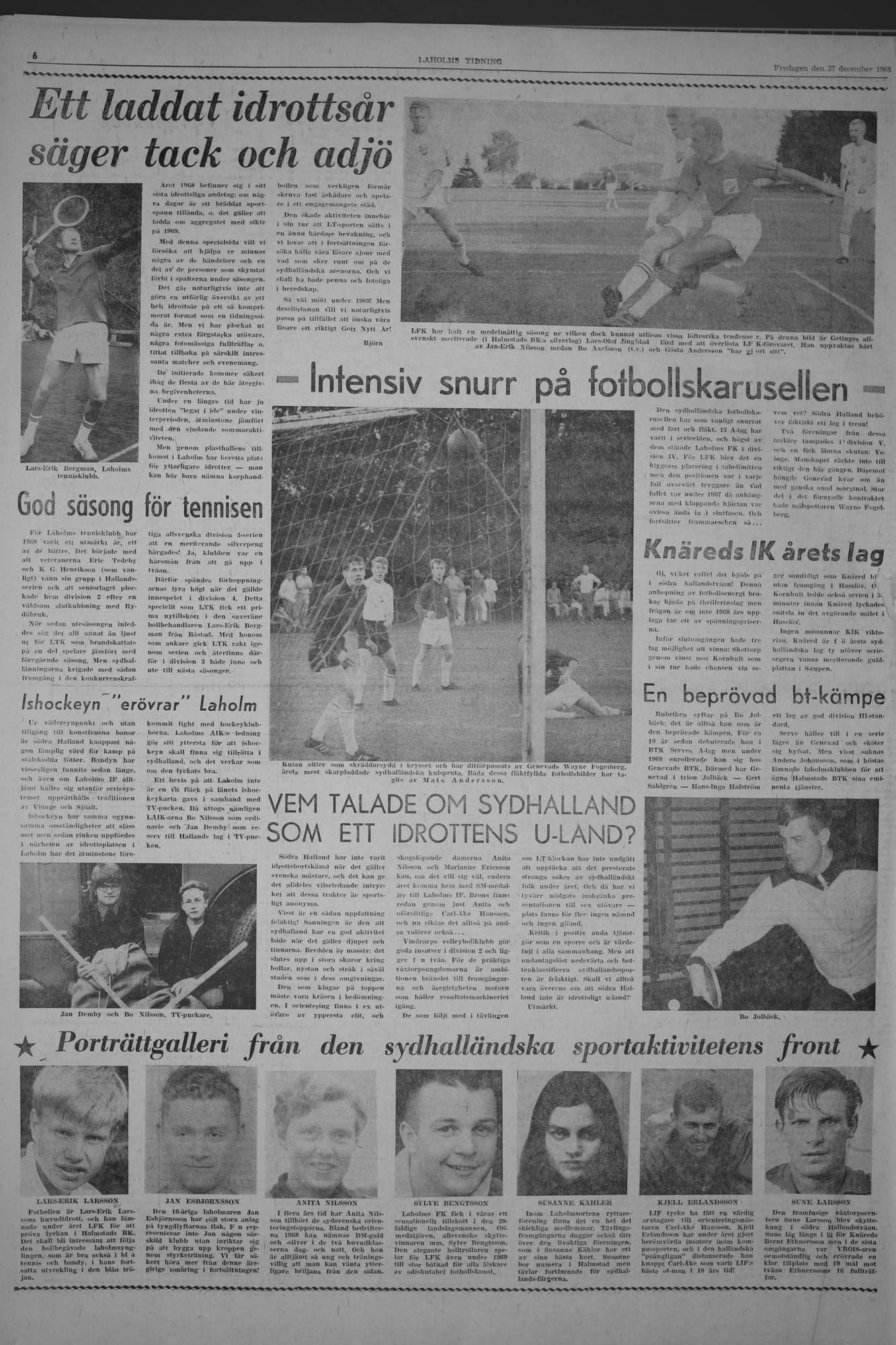 Laholms Tidning Fredag 27 december 1968, sida 6