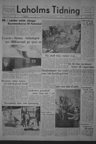 Förstasidan, Tisdag 27 februari 1968