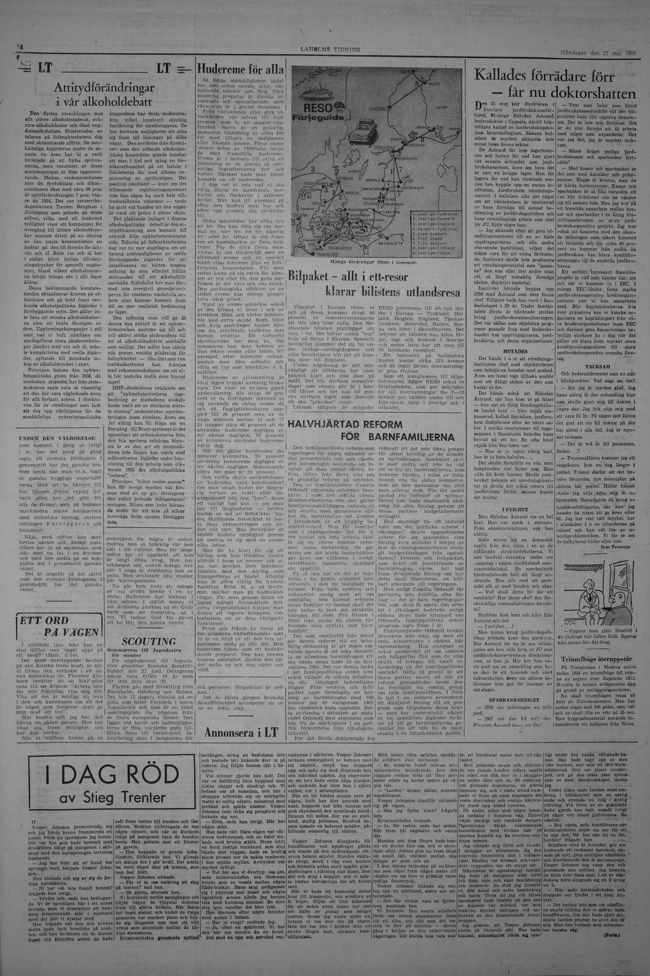 Laholms Tidning Måndag 27 maj 1968, sida 4