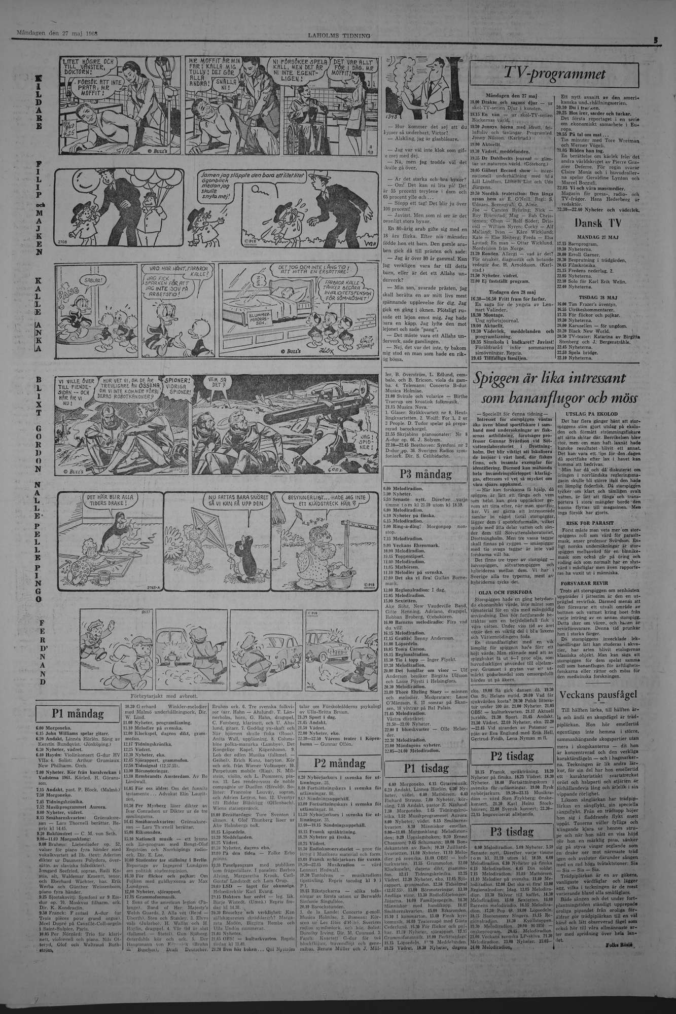 Laholms Tidning Måndag 27 maj 1968, sida 5