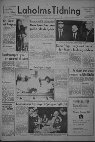 Förstasidan, Onsdag 27 november 1968