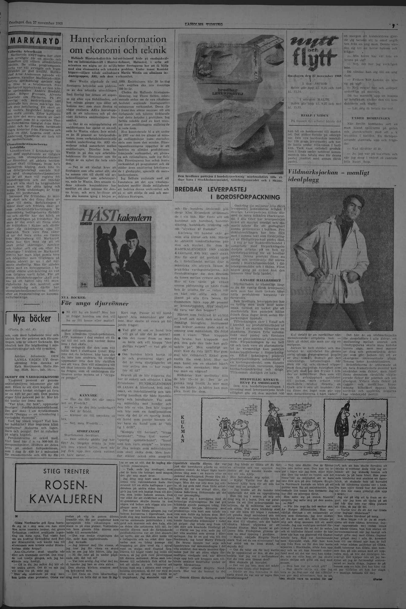 Laholms Tidning Onsdag 27 november 1968, sida 7