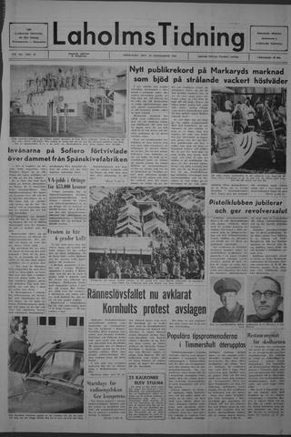 Förstasidan, Fredag 27 september 1968