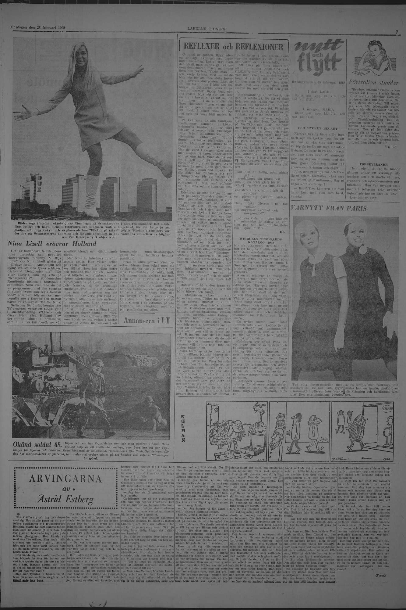 Laholms Tidning Onsdag 28 februari 1968, sida 7