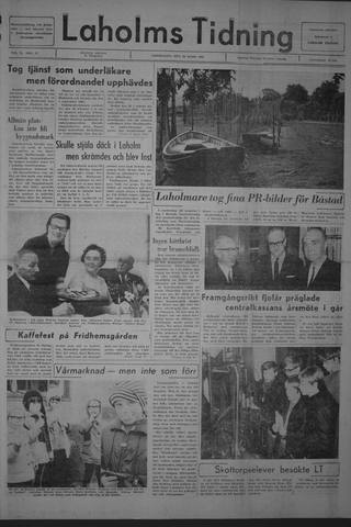 Förstasidan, Torsdag 28 mars 1968