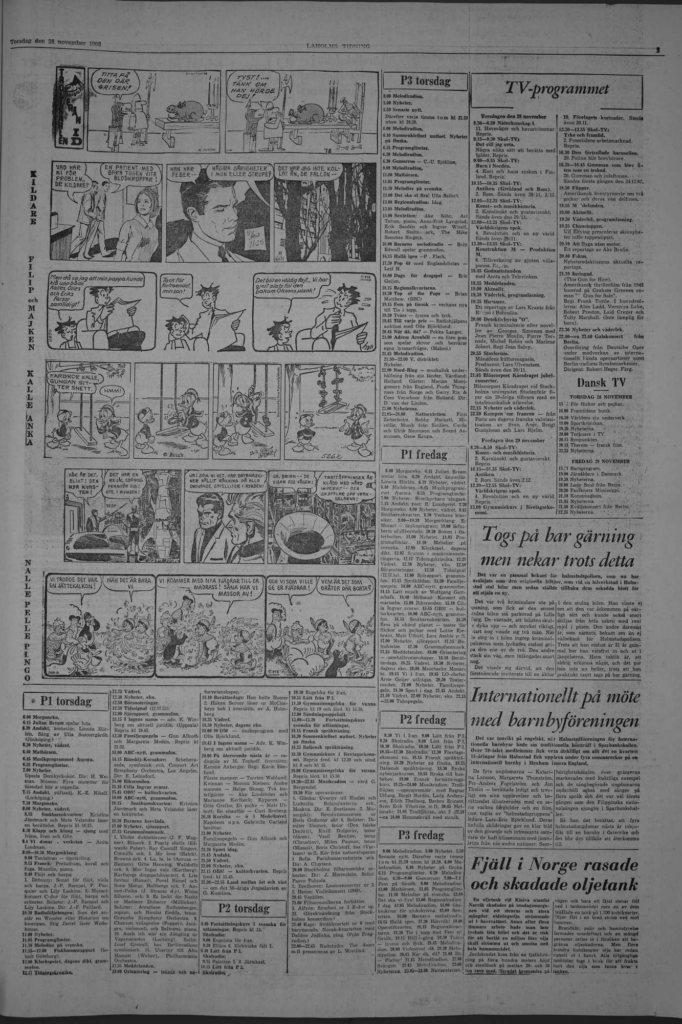 Laholms Tidning Torsdag 28 november 1968, sida 5