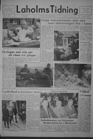 Förstasidan, Måndag 28 oktober 1968