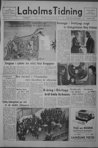 Förstasidan, Lördag 28 september 1968