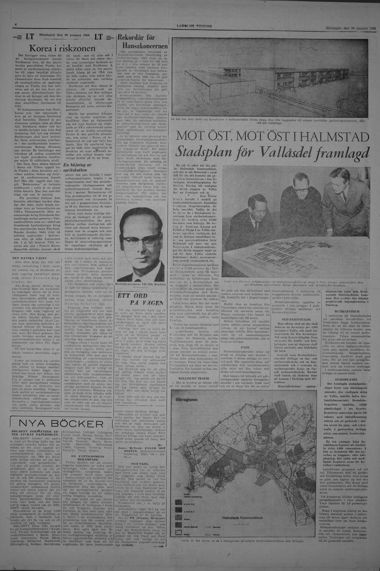 Laholms Tidning Måndag 29 januari 1968, sida 4